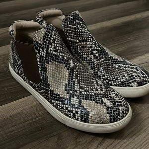 Snakeskin high tops
